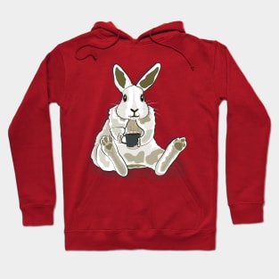 Coffee Is An Animal Right, Rabbit Coffee Hoodie